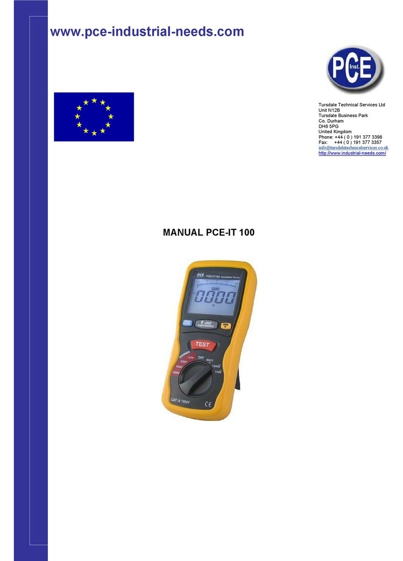 PCE Instruments PCE-IT 100 User manual