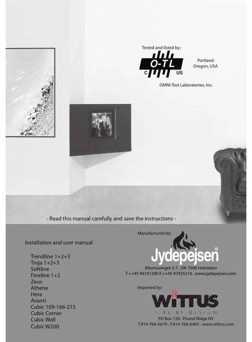 Jydepejsen Trendline 1+2+3 Installation and user manual