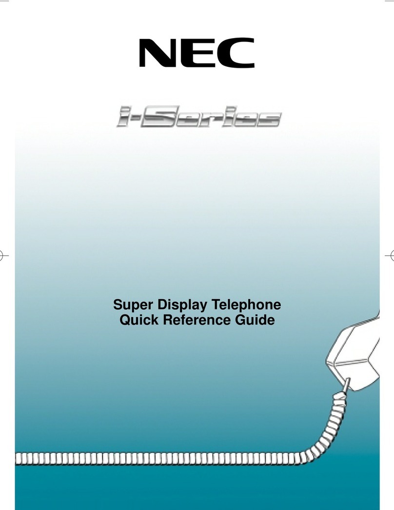 NEC i-Series Quick reference guide