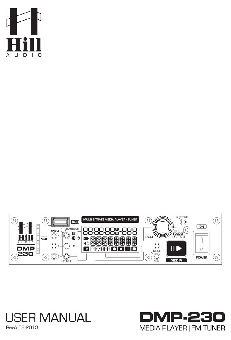 Hill Audio DMP-230 user manual