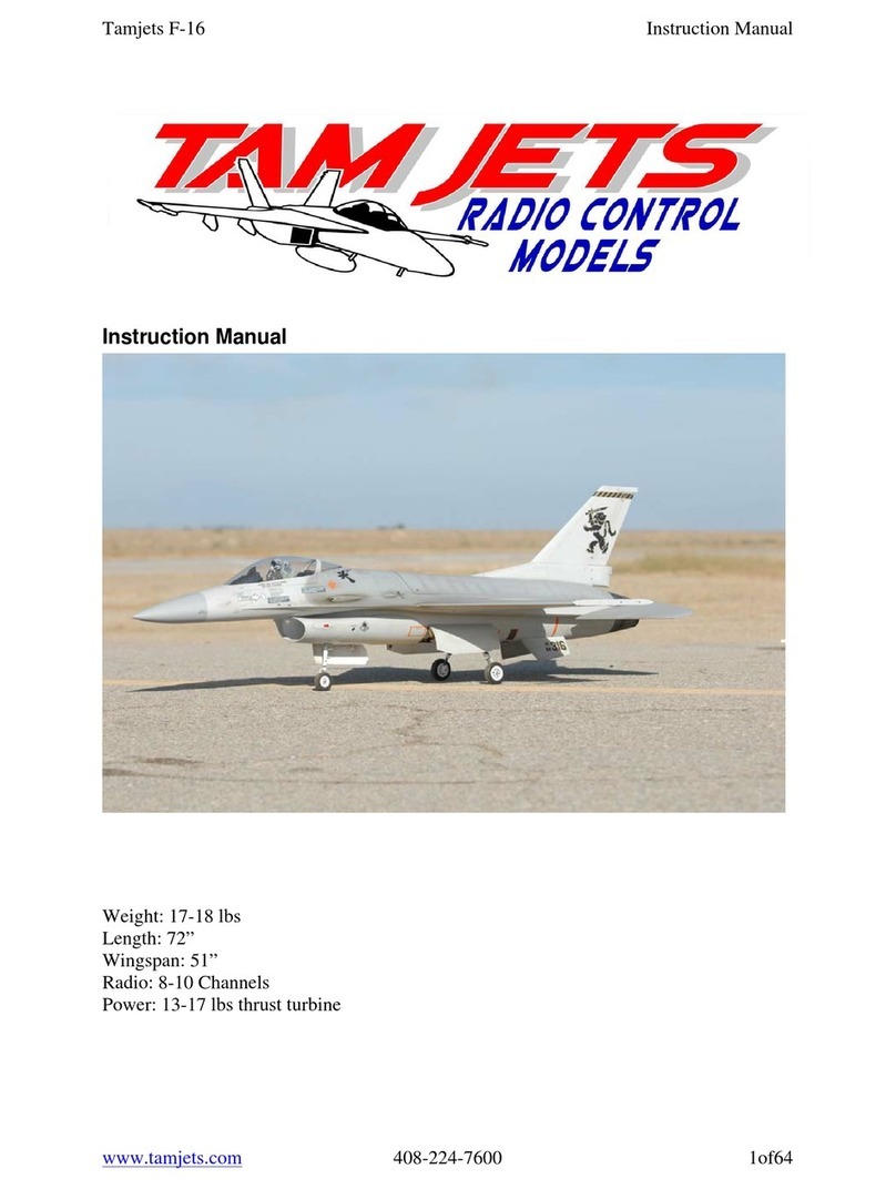 Tamjets F-16 instruction manual Tamjets F-16 instruction manual