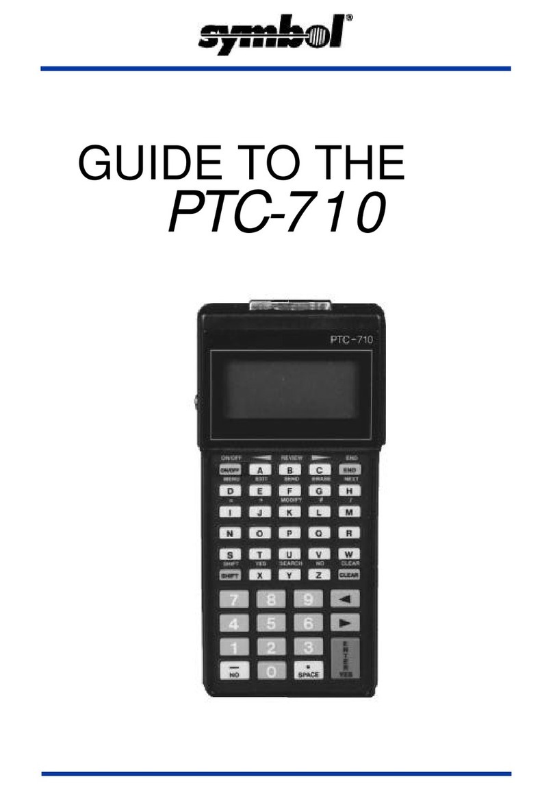 Symbol PTC-71 User manual
