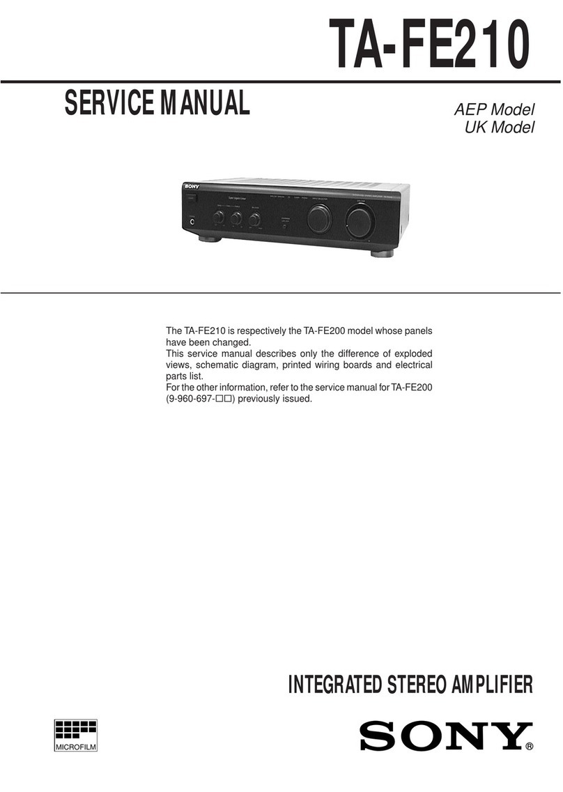 Sony TA-FE210 Service manual