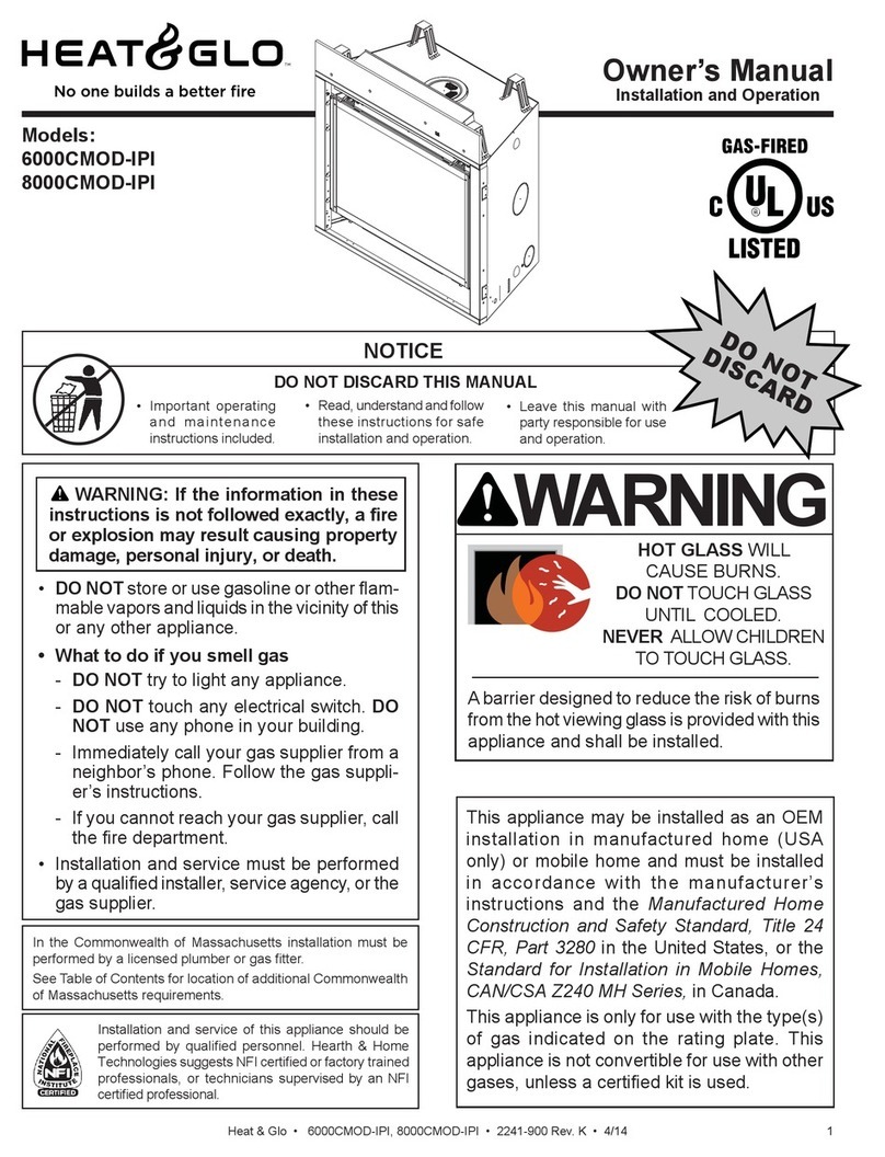 Heat & Glo 6000CMOD-IPI User manual