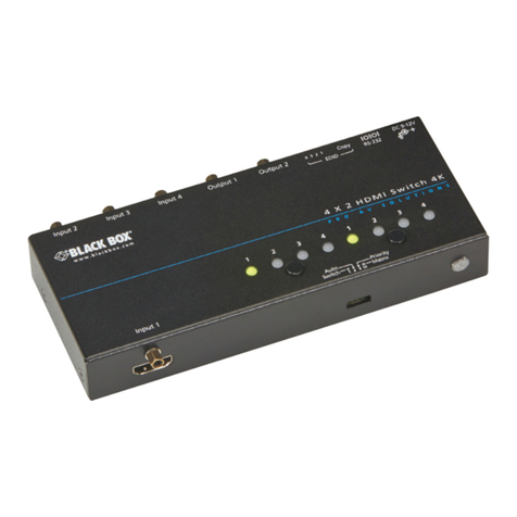 Black Box VSW-HDMI2X2-4K User manual