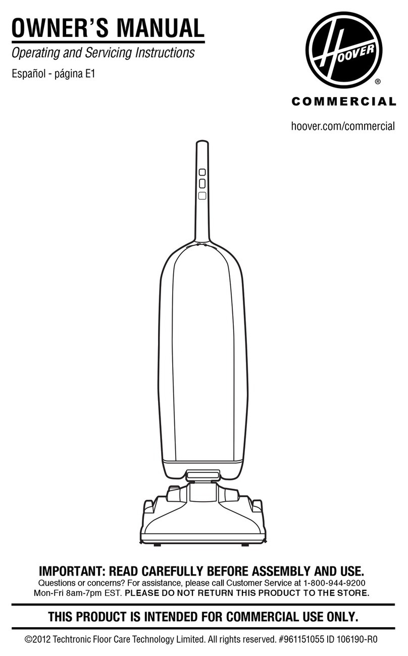 Hoover CH50400 owner's manual
