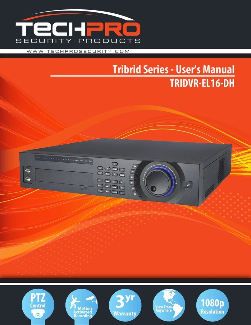 Techpro TRIDVR-EL16-DH User manual