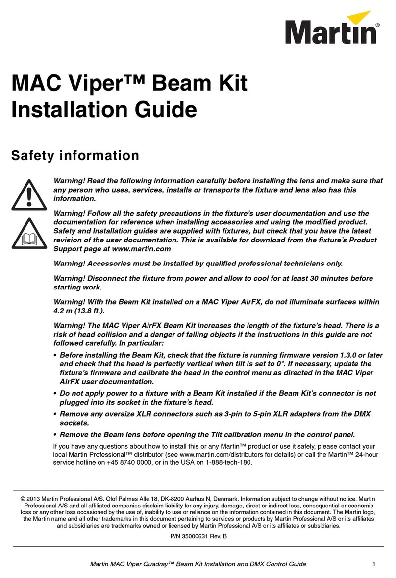 Martin MAC Viper Profile User manual