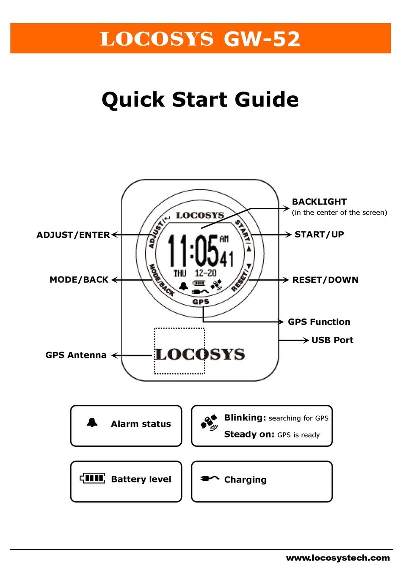 Locosys GW-52 quick start guide