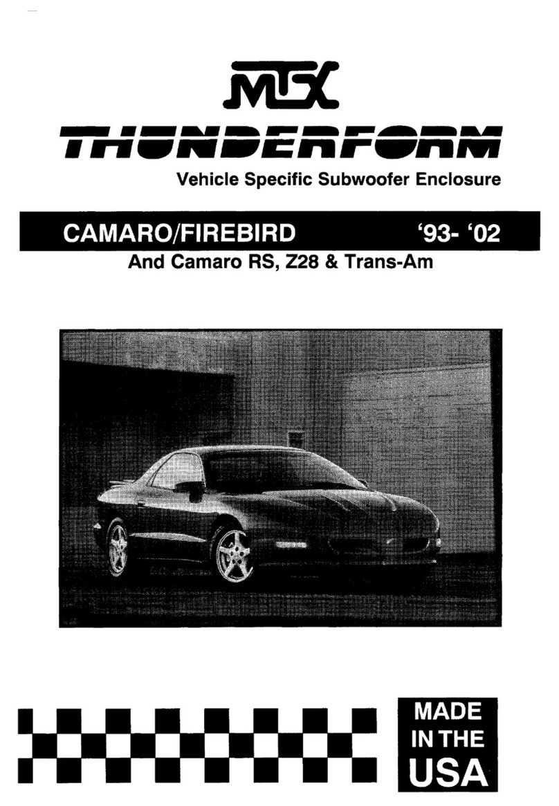 MTX THUNDERFORM User manual