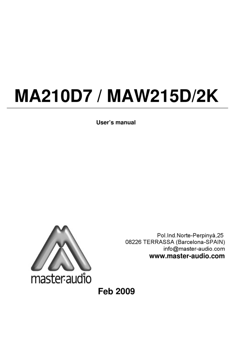 Master audio MA-210D7 user manual