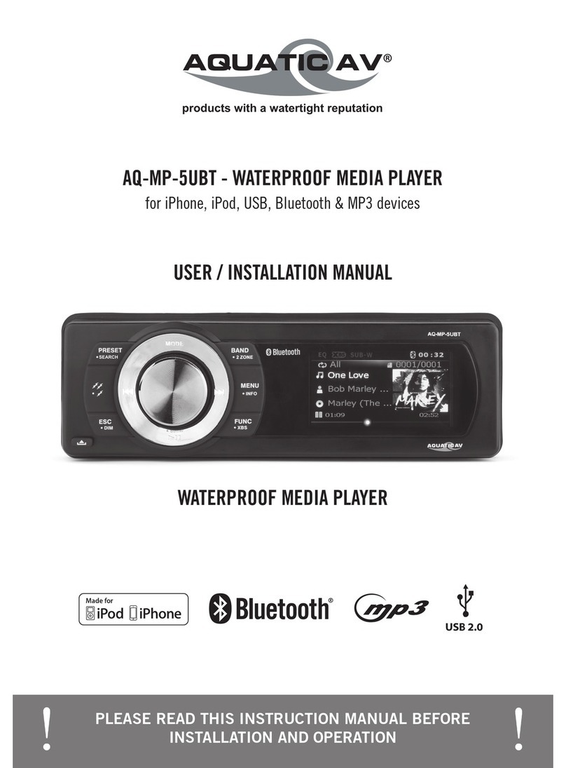Aquatic AQ-MP-5UBT User & installation manual