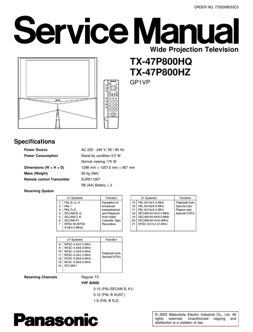 Panasonic TX-47P800HQ TX-47P800HZ User manual