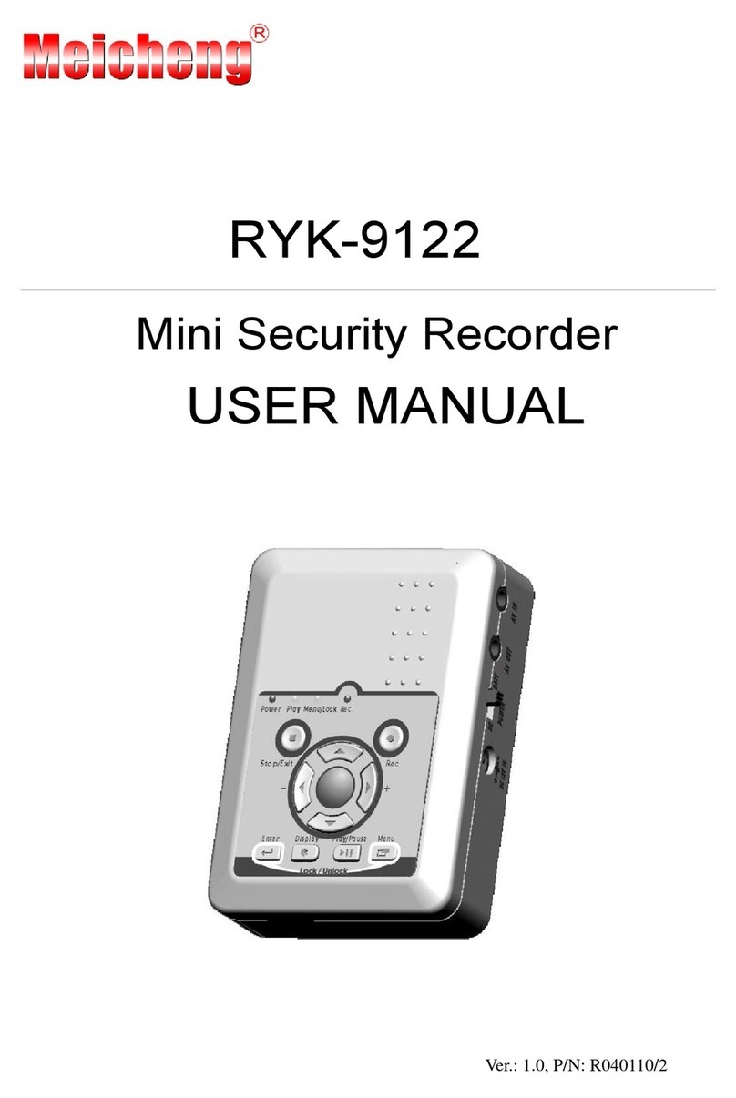 Meicheng RYK-9122 User manual