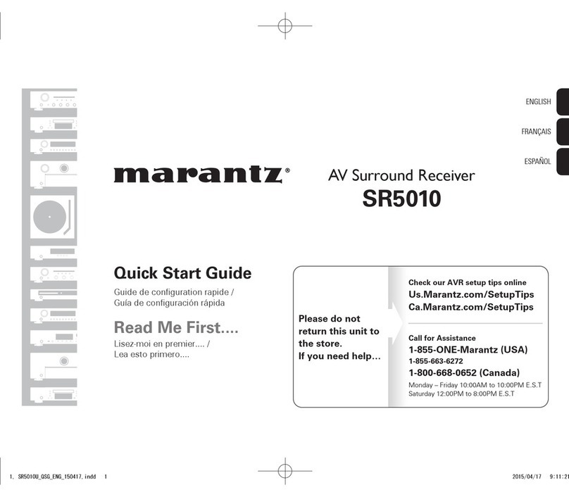 Marantz SR5010 User manual