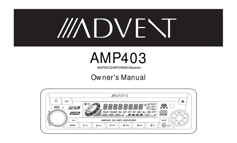 Advent AMP403 owner's manual