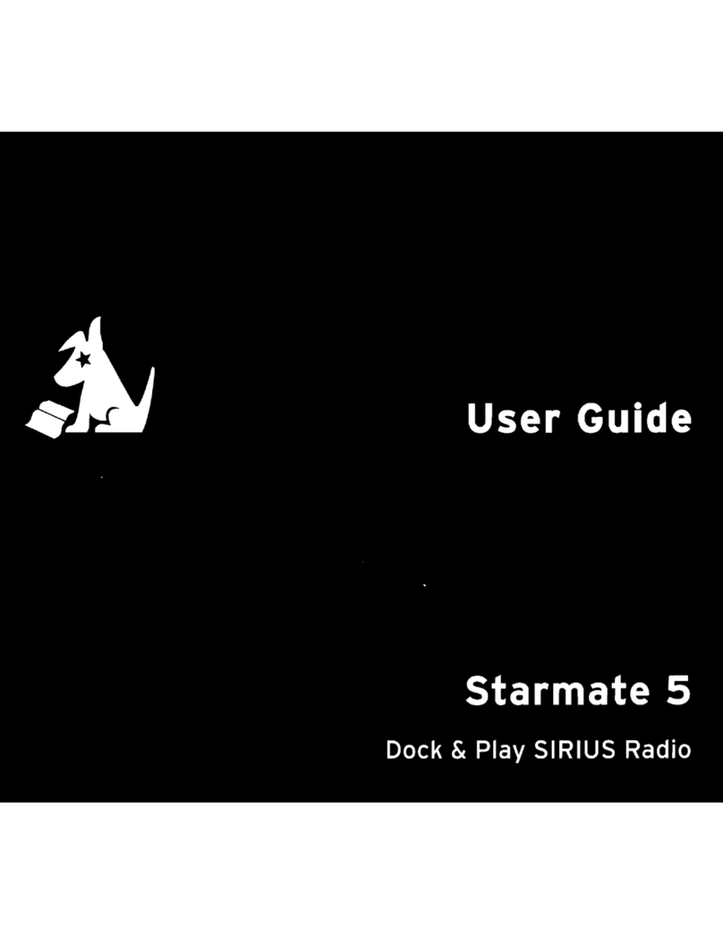Sirius XM RAdio Starmate STS user guide
