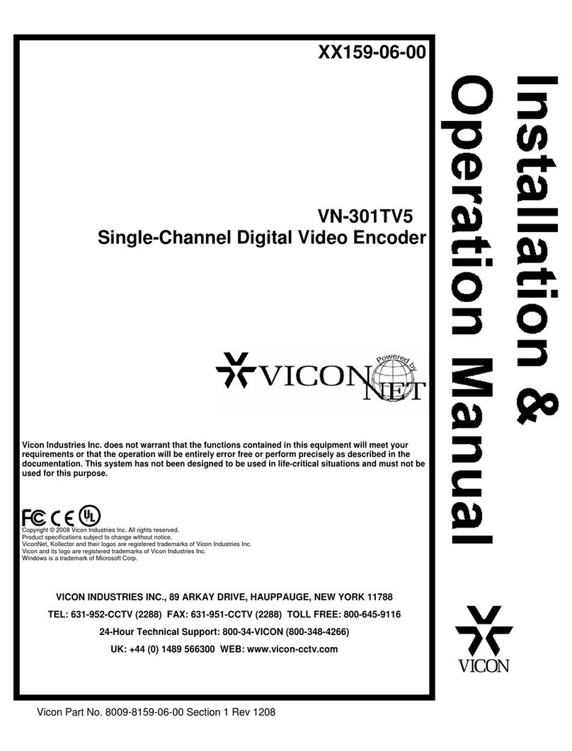 Vicon VN-301TV5 User manual Vicon VN-301TV5 User manual