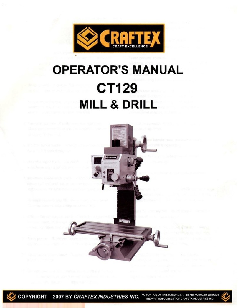 Craftex CT129 Operator's manual