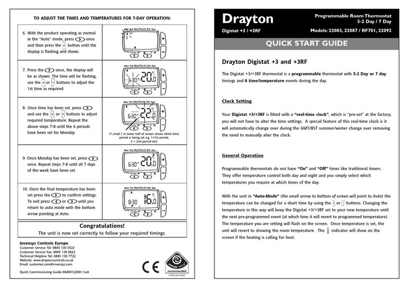 Drayton 22083 User manual Drayton 22083 User manual