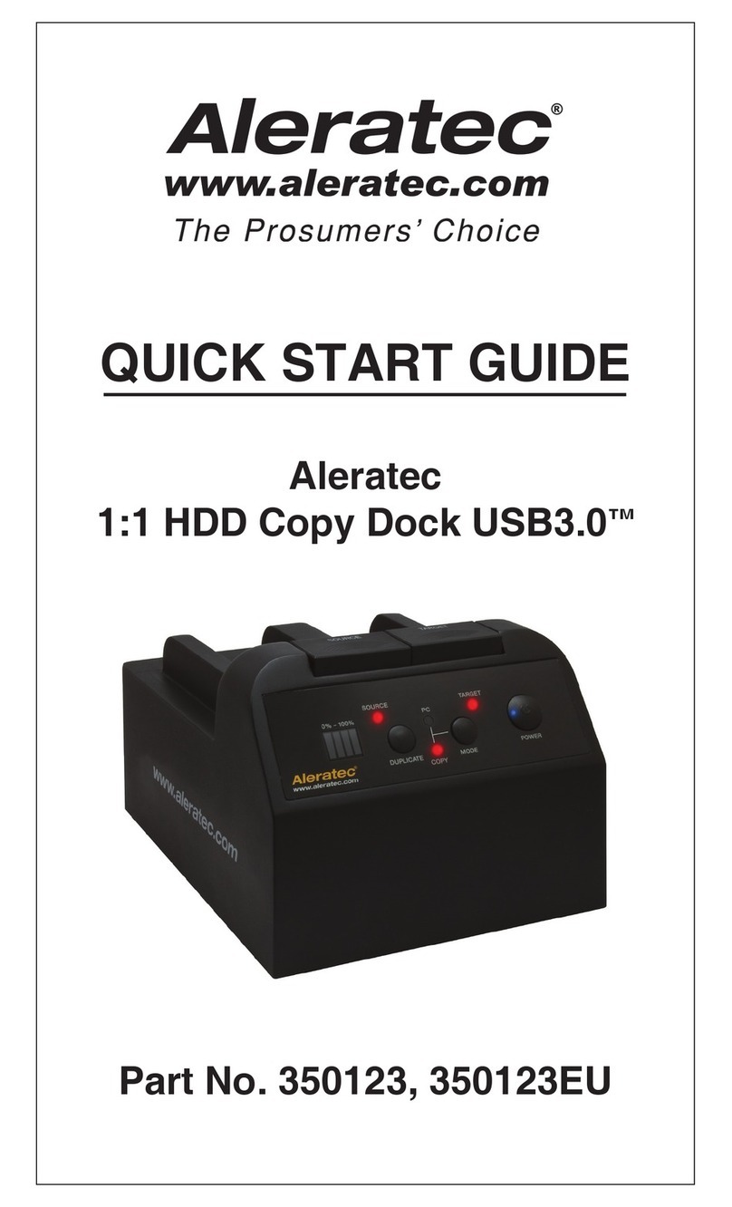 Aleratec 350123 quick start guide