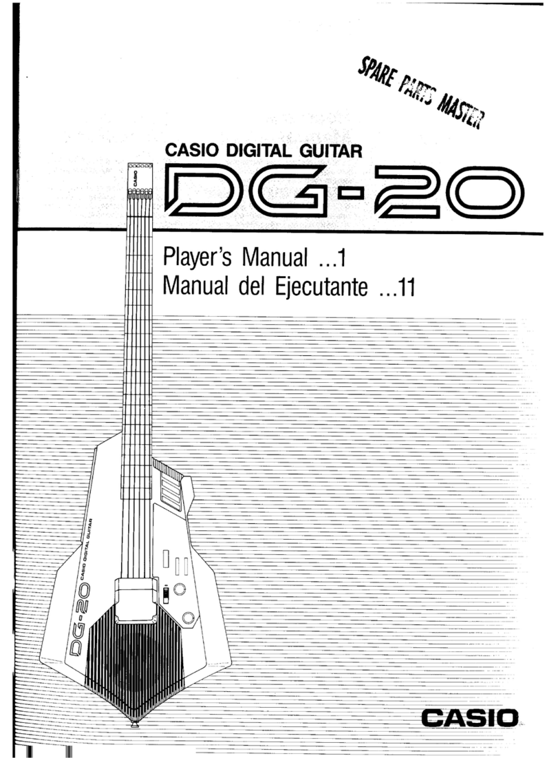 Casio DG-20 Operator's manual
