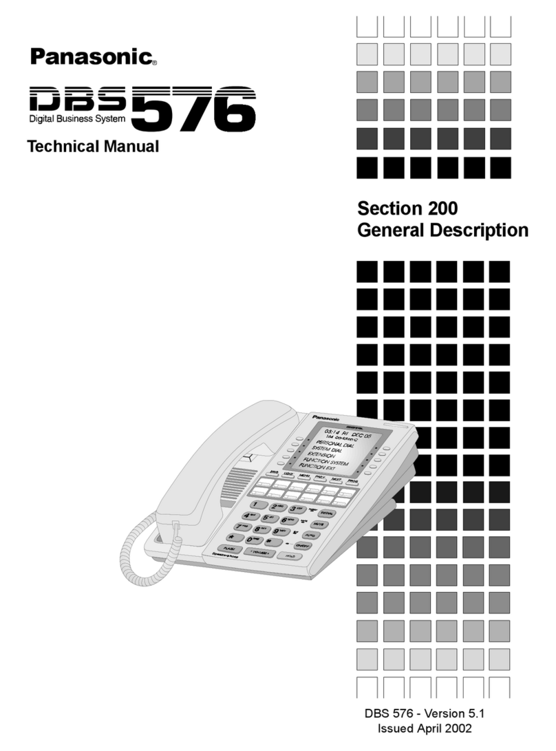 Panasonic DBS 576 User manual