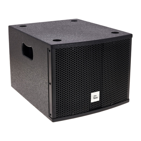 thomann Achat 108 Sub the box pro User manual thomann Achat 108 Sub the box pro User manual