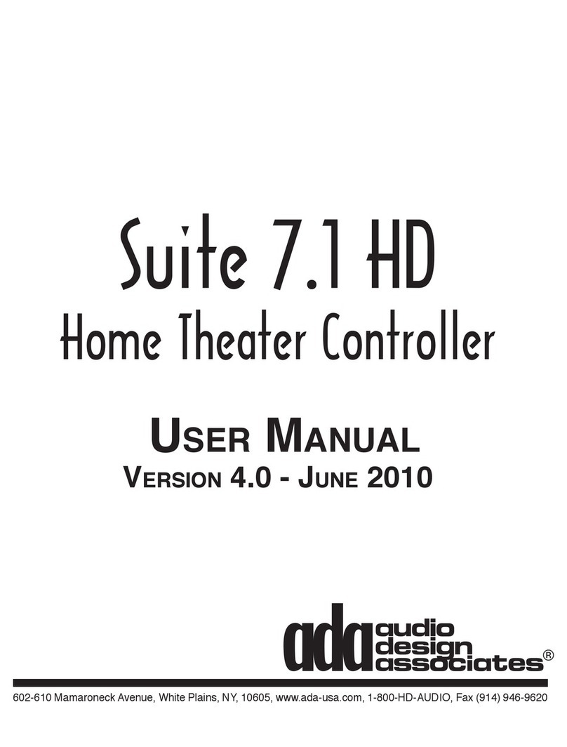 Audio Design Associates Suite 7.1 HD user manual