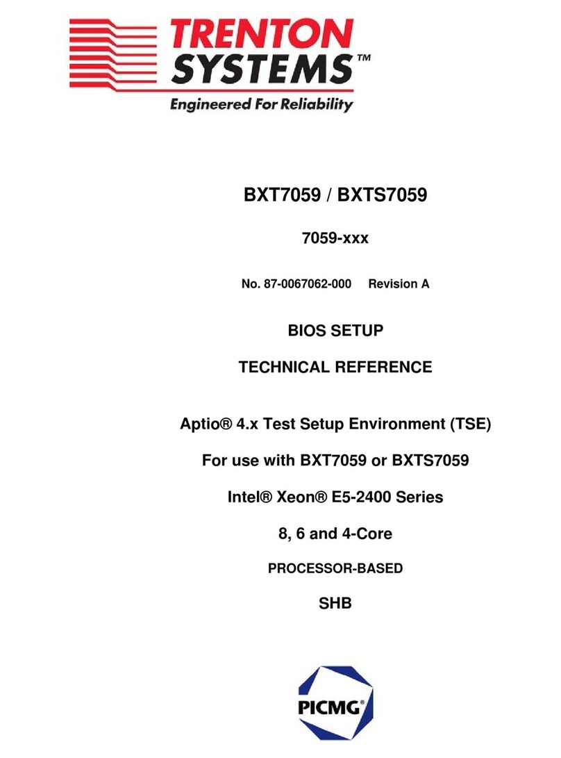 Trenton Systems BXT7059 Technical reference Trenton Systems BXT7059 Technical reference