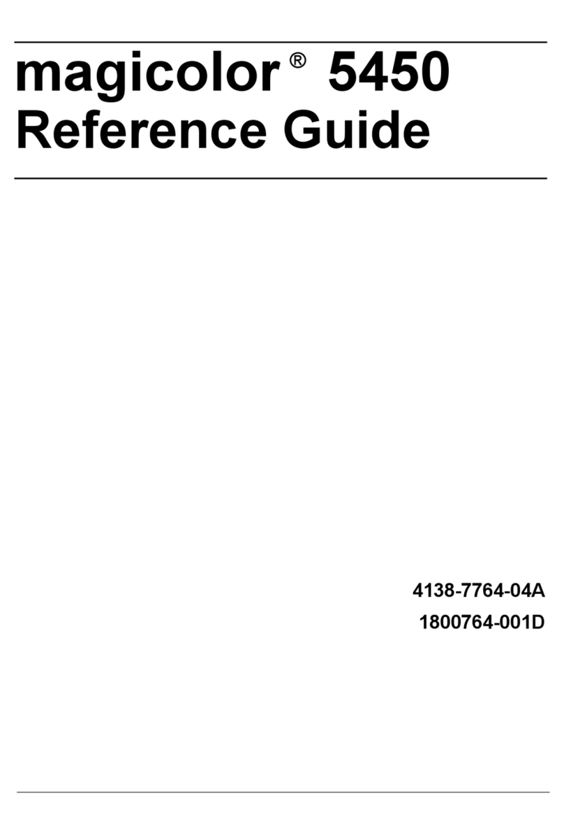 Konica Minolta Magicolor 5450 reference guide