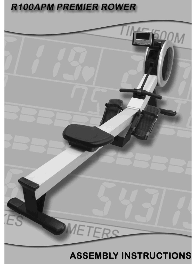 INFINITI FITNESS R100APM Premier Rower Assembly instructions