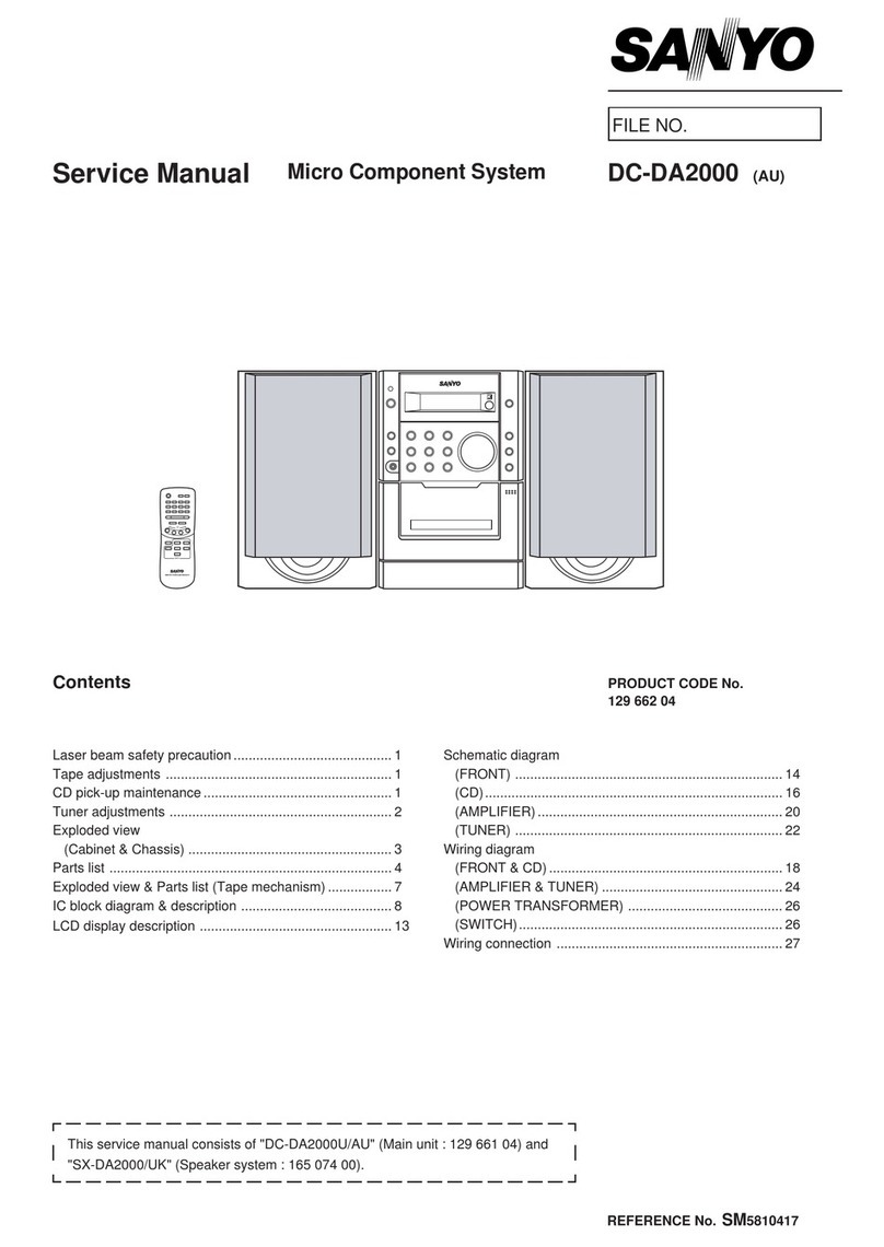 Sanyo DC-DA2000 User manual