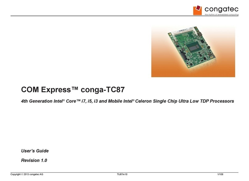 Congatec COM Express conga-TC87 User manual Congatec COM Express conga-TC87 User manual