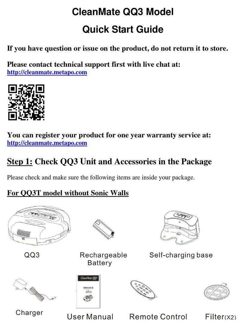 iNFinuvo CleanMate QQ3 Series User manual