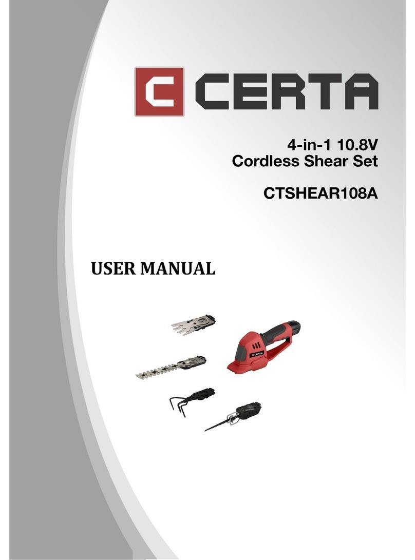 Certa CTSHEAR108A user manual