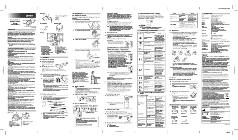 Omron M6 Comfort instruction manual