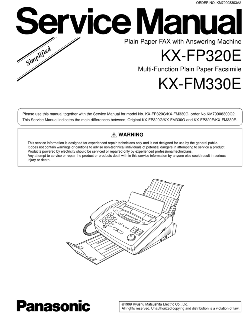 Panasonic KX-FP320E User manual