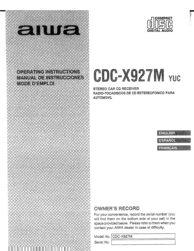 Aiwa CDC-X927M YUC User manual