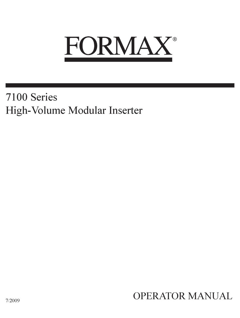 Formax 7100 Series User manual Formax 7100 Series User manual