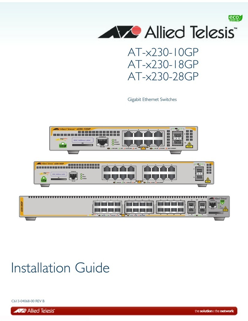 Allied Telesis AT-x230-10GP User manual Allied Telesis AT-x230-10GP User manual