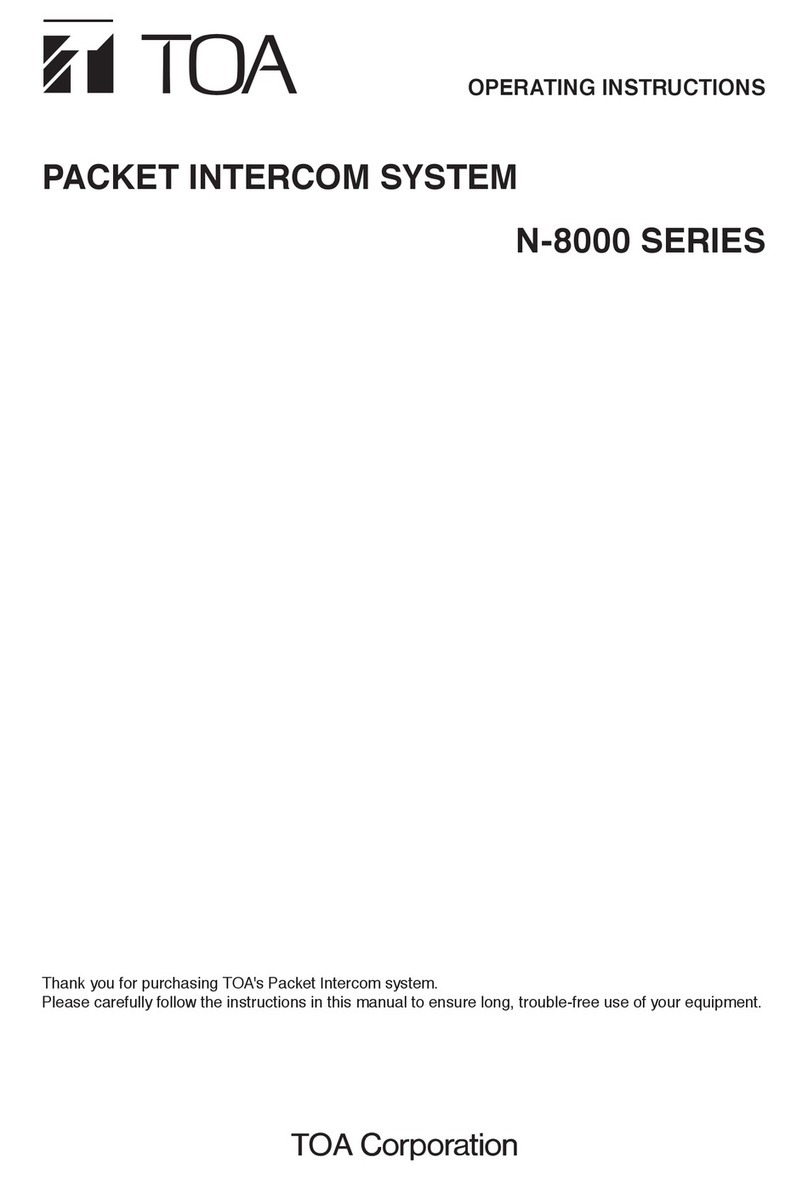 Toa N-8000 SERIES User manual