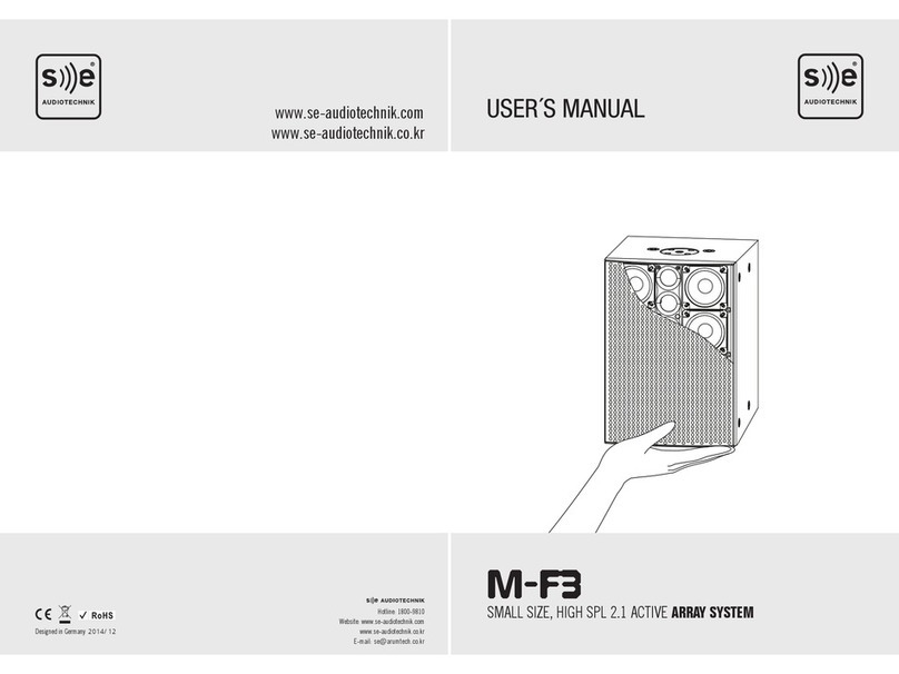 SE Audiotechnik M-F3 user manual SE Audiotechnik M-F3 user manual