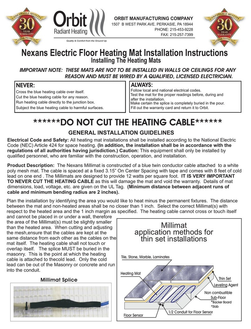 Orbit Nexans installation instructions