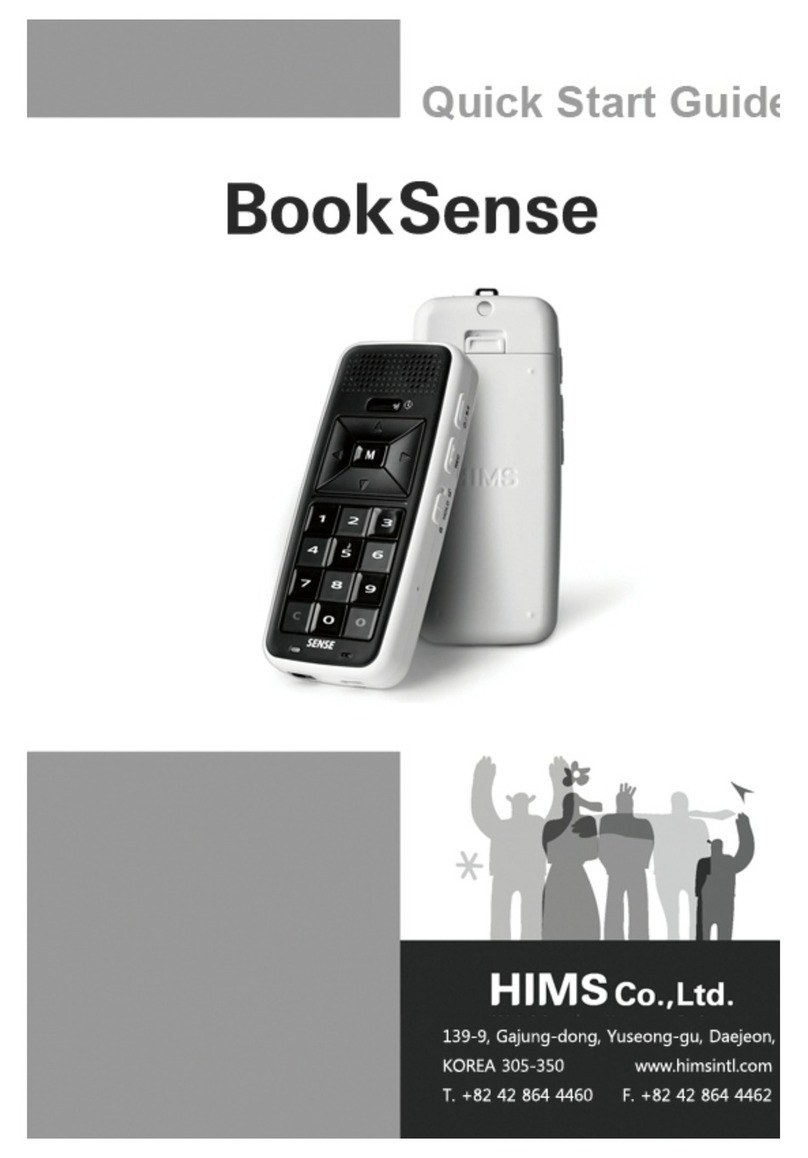 HIMS Co BookSense quick start guide