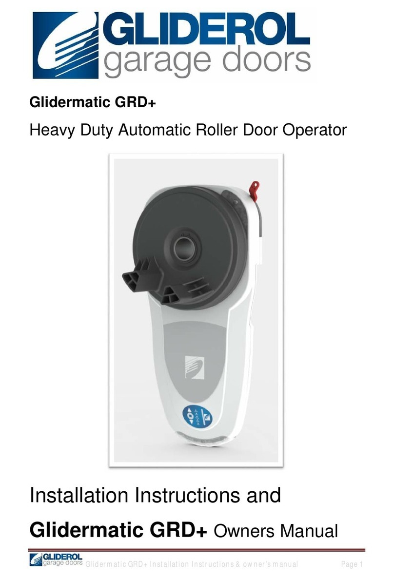 Gliderol Glidermatic GRD Quick start guide