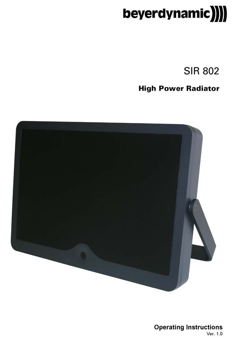 Beyerdynamic SIR 802 operating instructions
