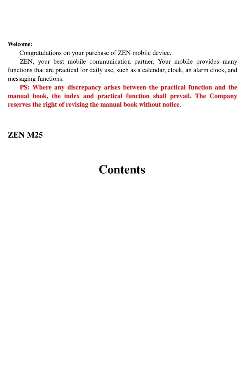 ZEN M25 User manual