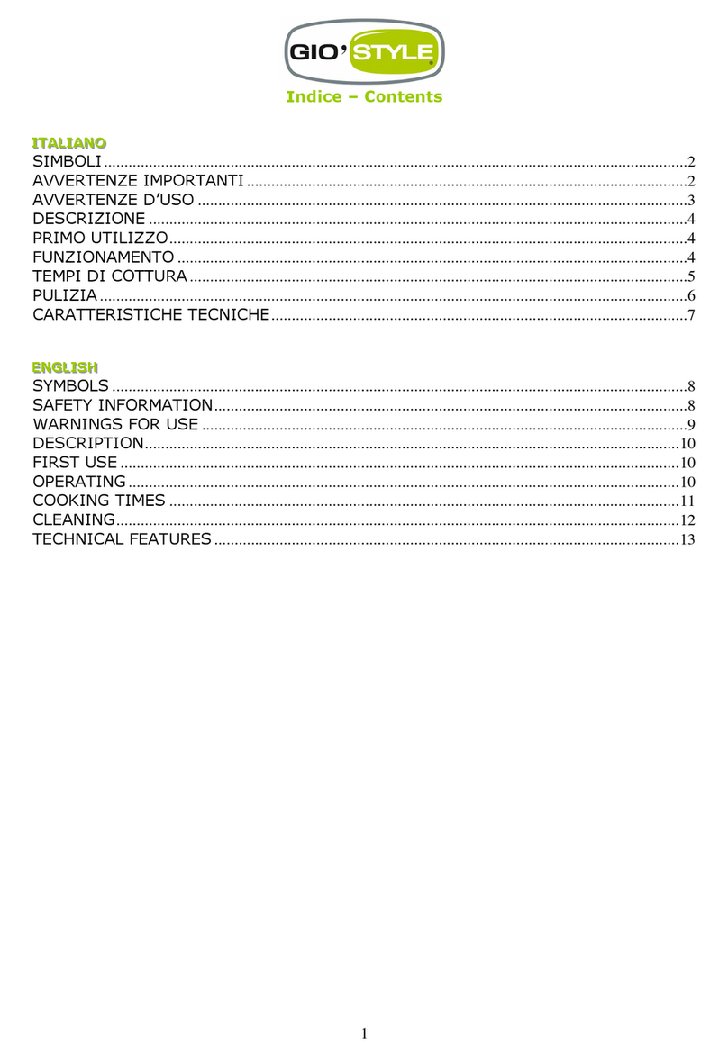 Giostyle G 051 user guide Giostyle G 051 user guide