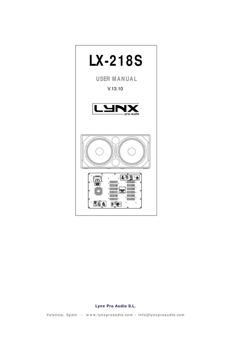 Lynx LX-218S User manual